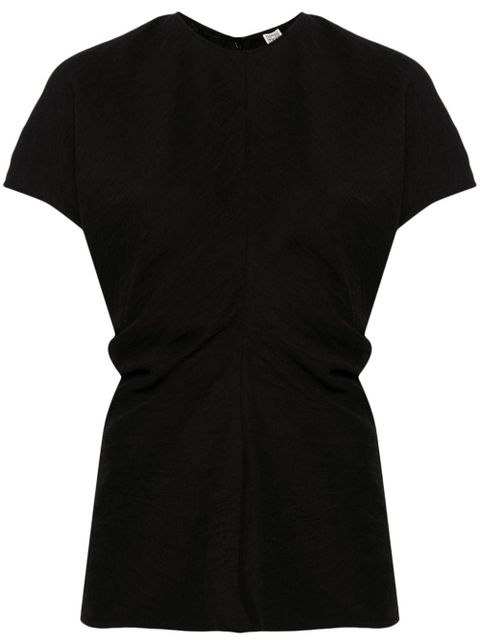 TOTEME Leteri textured blouse - Black - zdjęcie produktu nr 1