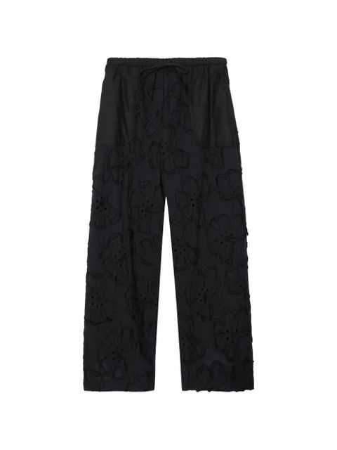 3.1 Phillip Lim floral appliqué trousers - Black - zdjęcie produktu nr 1