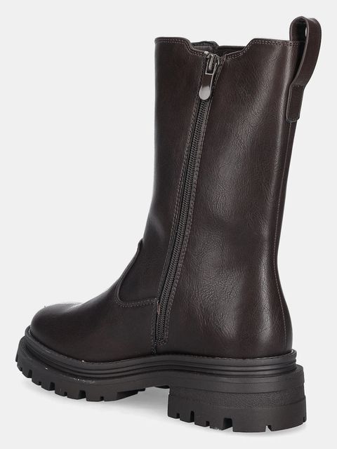 U.S. Polo Assn. sztyblety ALICYA004 damskie kolor brązowy na płaskim obcasie ALICYA004W/EY1