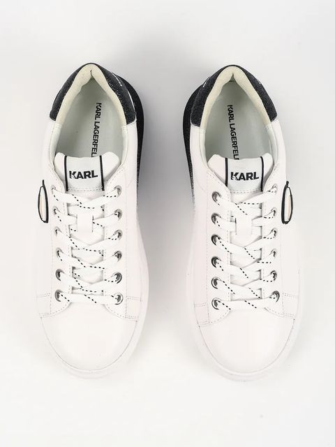 Karl Lagerfeld sneakersy skórzane KAPRI kolor biały KL62530F