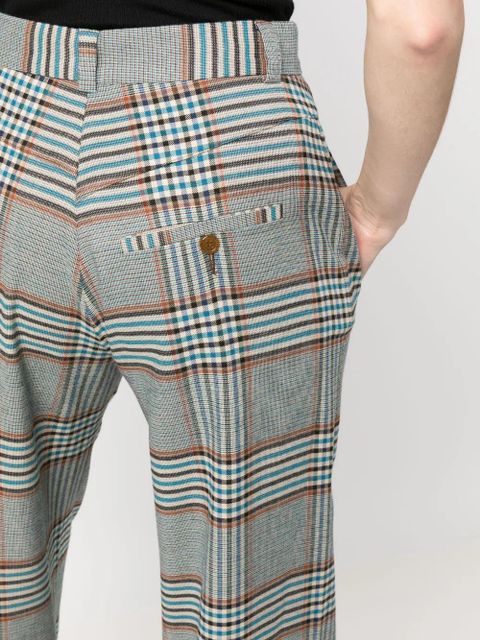 Vivienne Westwood Ray tartan check-pattern trousers - Blue - zdjęcie produktu nr 1