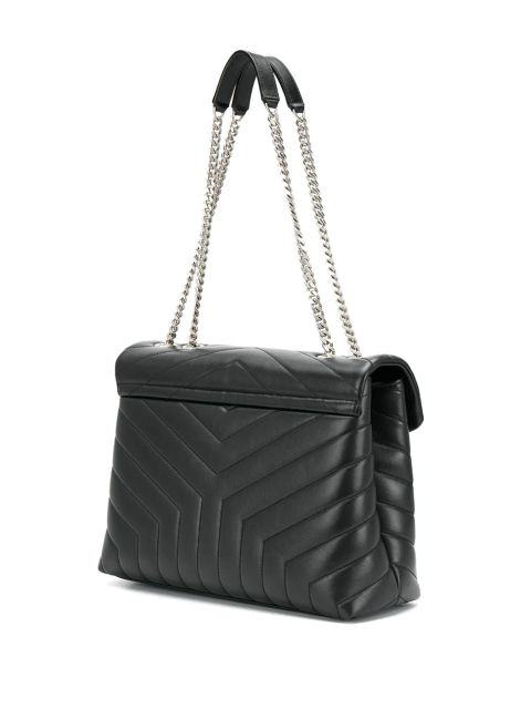 Saint Laurent medium Loulou quilted shoulder bag - Black