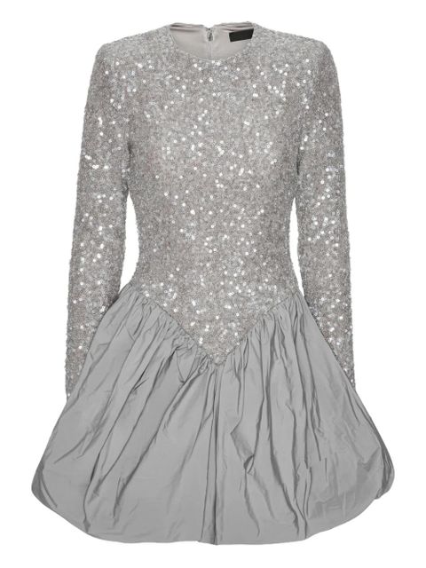 ROTATE BIRGER CHRISTENSEN sequin-embellished bubble mini dress - Grey - zdjęcie produktu nr 1