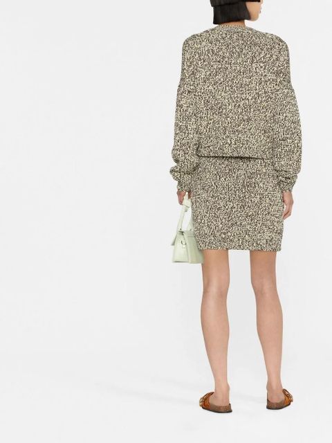 Nanushka two-tone jersey knit cardigan - Yellow