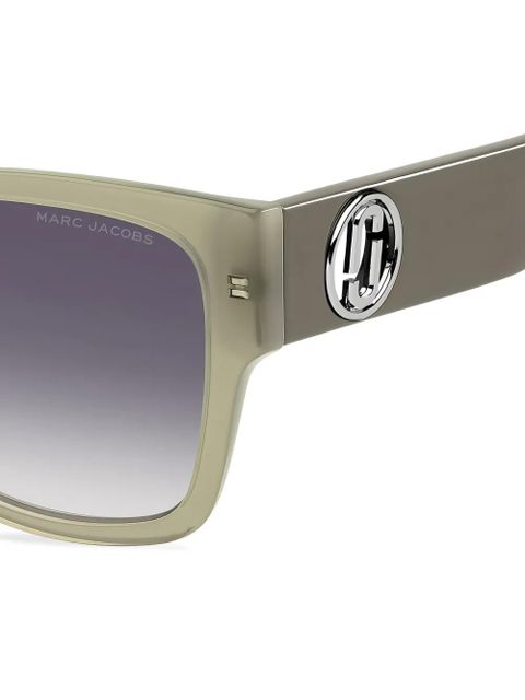 Marc Jacobs square logo sunglasses - Green