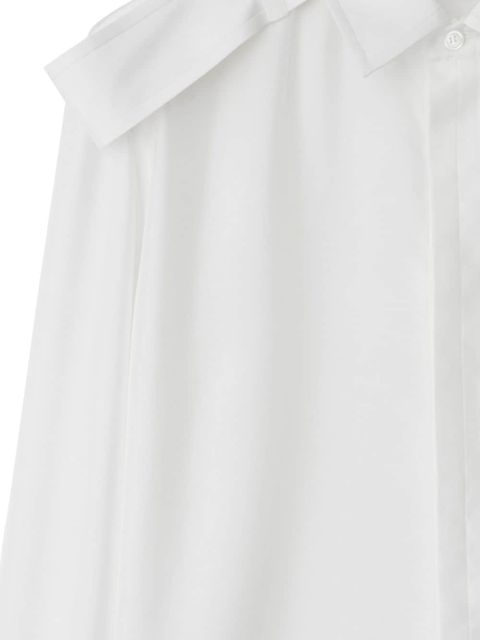 Burberry long-sleeve silk shirt - White - zdjęcie produktu nr 2