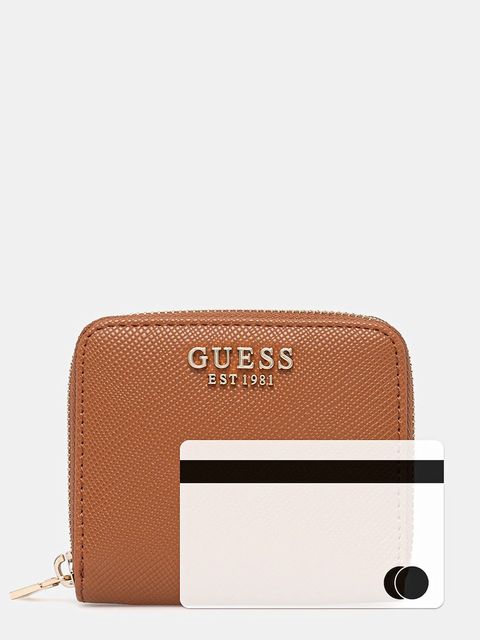 Guess portfel LAUREL damski kolor brązowy SWZG74 59137