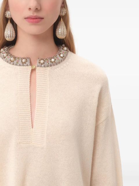 Valentino Garavani embroidered sweater - Neutrals