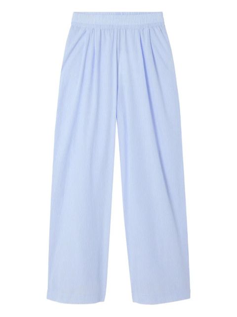 American Vintage Eluabird elasticated-waist palazzo trousers - Blue - zdjęcie produktu nr 1