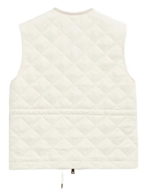 Moncler Vigny quilted gilet - White - zdjęcie produktu nr 2