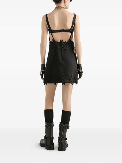 Dolce & Gabbana lace-detailing mini dress - Black