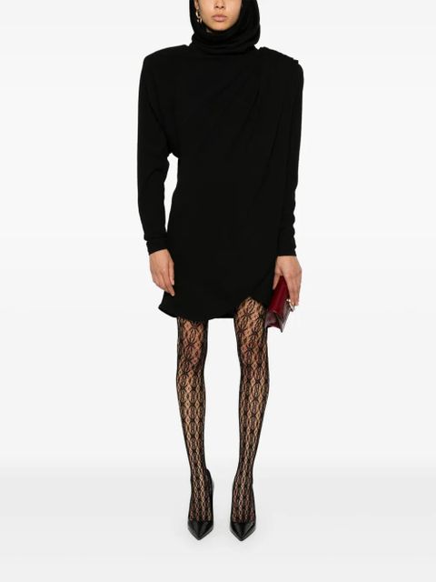 Saint Laurent hooded wool dress - Black - zdjęcie produktu nr 2