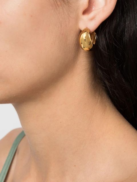 ISABEL MARANT Shiny Crescent hoop earrings - Gold - zdjęcie produktu nr 2
