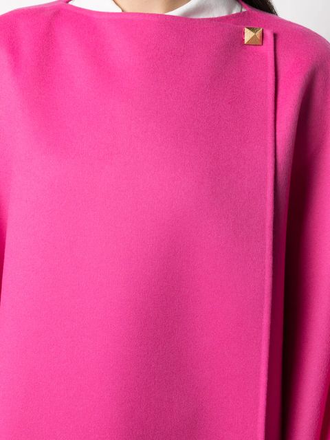 Valentino Garavani draped button cape - Pink