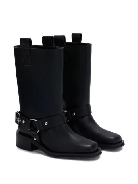 GANNI 50mm harness-strap boots - Black - zdjęcie produktu nr 2