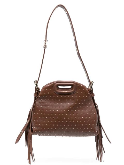 Maje Miss M studded mini bag - MARRON - zdjęcie produktu nr 1