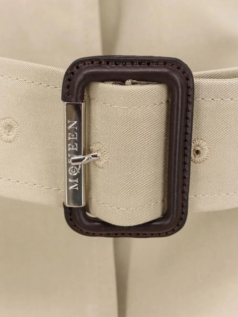 Alexander McQueen belted coat - Neutrals