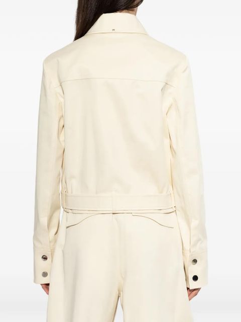 Sportmax buckled pocket jacket - White