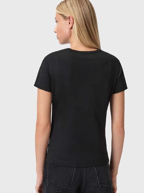AllSaints t-shirt bawełniany damski kolor czarny W285JC - zdjęcie produktu nr 2