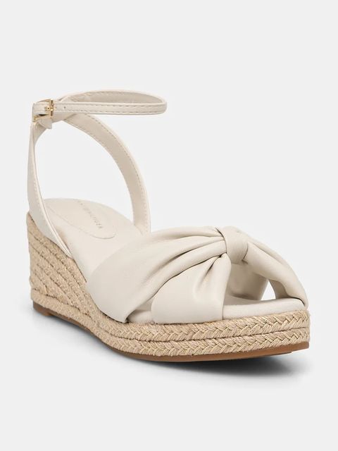 Tommy Hilfiger sandały TH BOW MID CORK WEDGE - zdjęcie produktu nr 1