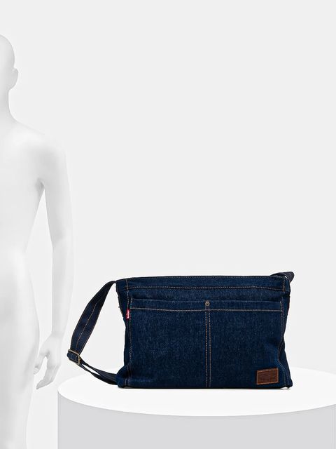 Levi's torba jeansowa kolor granatowy 002GV-0001