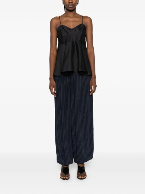 Róhe bustier peplum top - Black