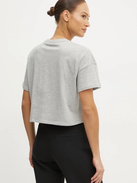 Karl Lagerfeld t-shirt bawełniany damski kolor szary A1W17071