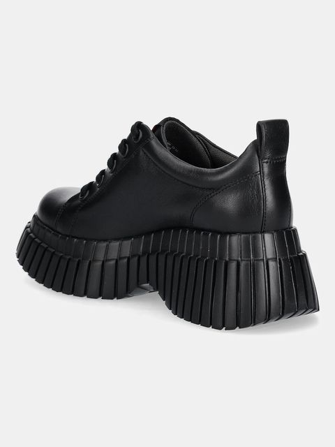 Camper półbuty skórzane Pix BCN damskie kolor czarny na platformie K201807-002