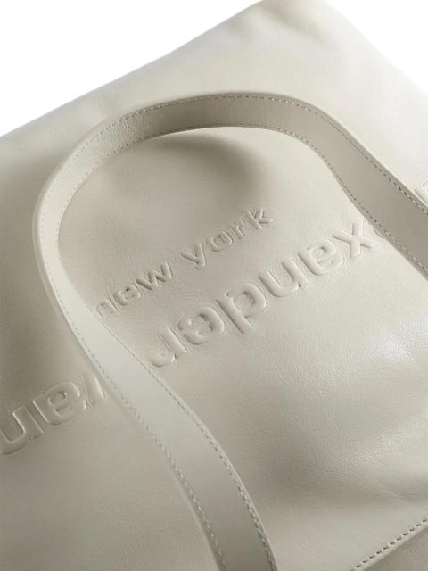 Alexander Wang medium embossed-logo tote bag - Neutrals