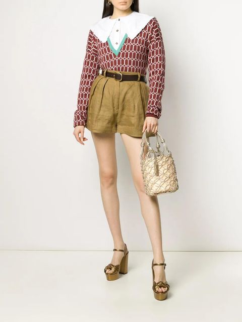 Miu Miu woven bucket bag - Gold