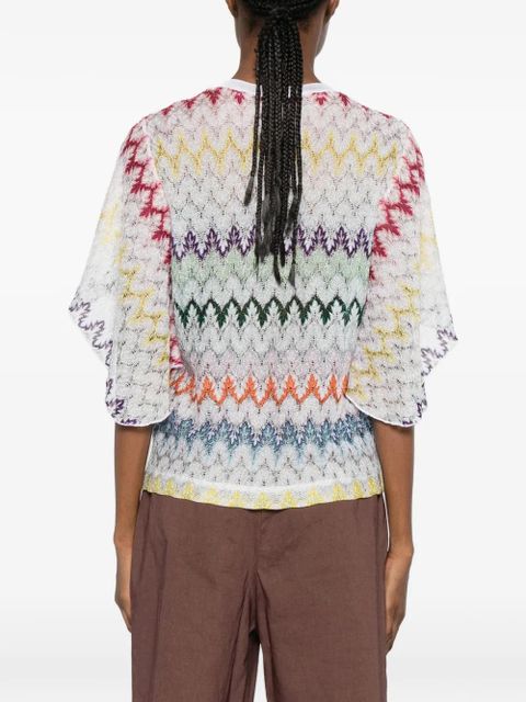 Missoni flutter-sleeve T-shirt - White