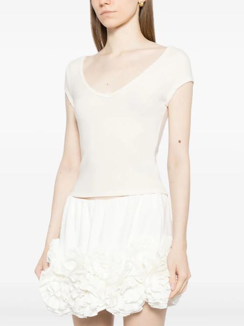 Reformation Mateo T-shirt - Neutrals - zdjęcie produktu nr 2