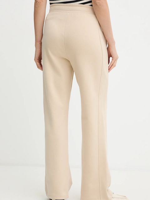 Weekend Max Mara spodnie dresowe VOLIERA damskie kolor beżowy gładkie 2615781021600