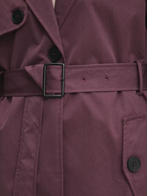 Answear.LAB trencz damski kolor bordowy przejściowy