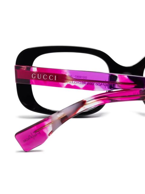 Gucci Eyewear butterfly-frame glasses - Black - zdjęcie produktu nr 2