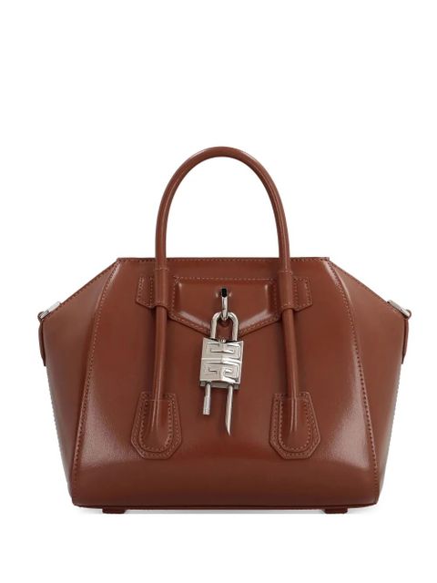 Givenchy mini Antigona Lock tote bag - Brown