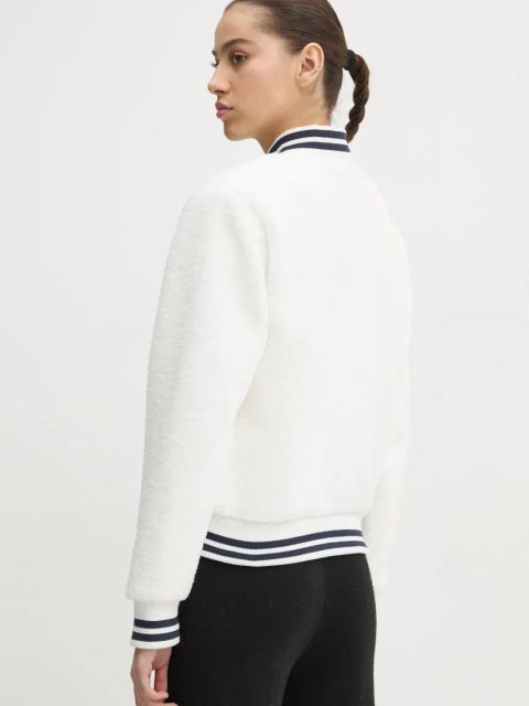 Guess kurtka bomber SHERPA damski kolor beżowy przejściowa V5RL06 KCPC2