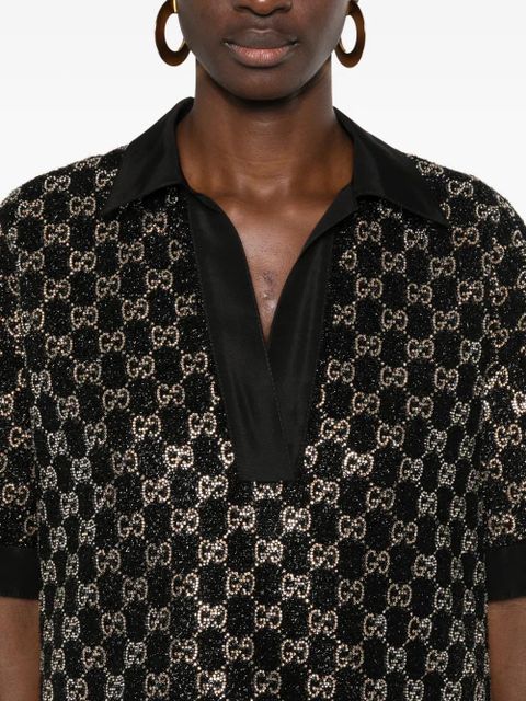 Gucci sequin V-neck top - Black