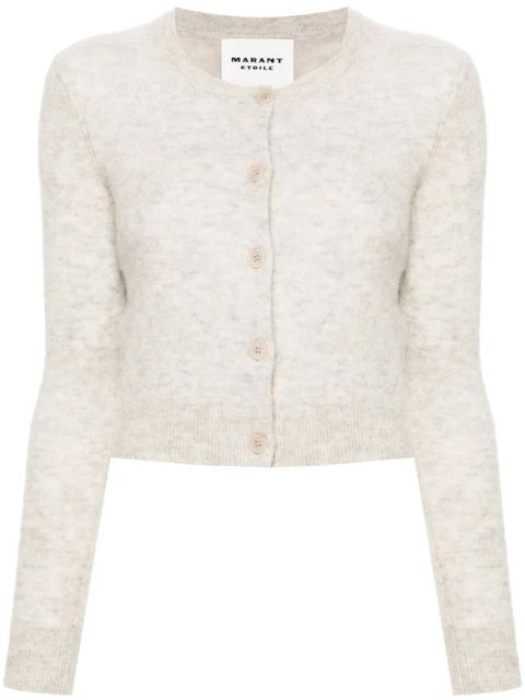 MARANT ÉTOILE Nity brushed-effect cardigan - Neutrals - zdjęcie produktu nr 1