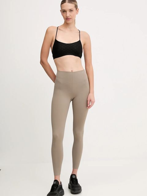 Calvin Klein Performance legginsy damskie kolor beżowy gładkie LVGWF5L660 - zdjęcie produktu nr 2