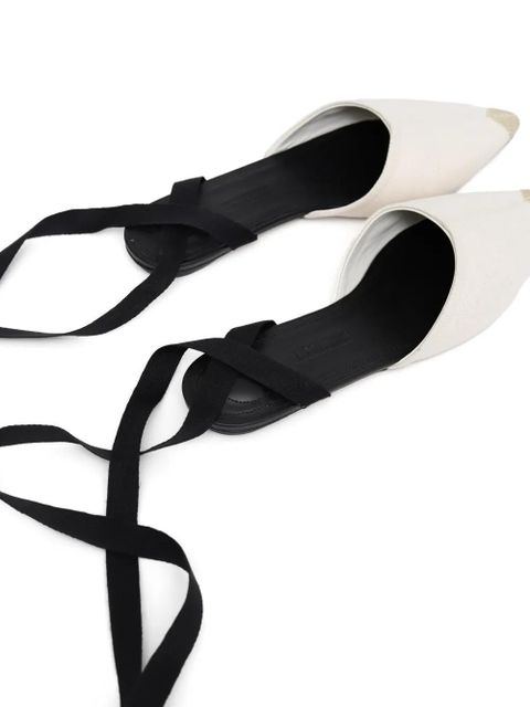 Jacquemus tie strap sandals - Neutrals
