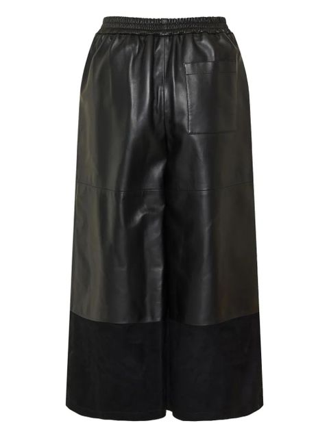 LOEWE elastic-waist leather trousers - Black - zdjęcie produktu nr 2