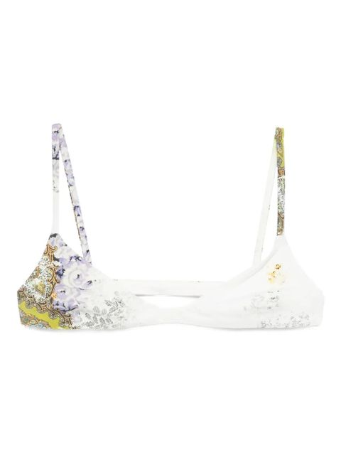 Christopher Esber printed bikini top - White - zdjęcie produktu nr 1