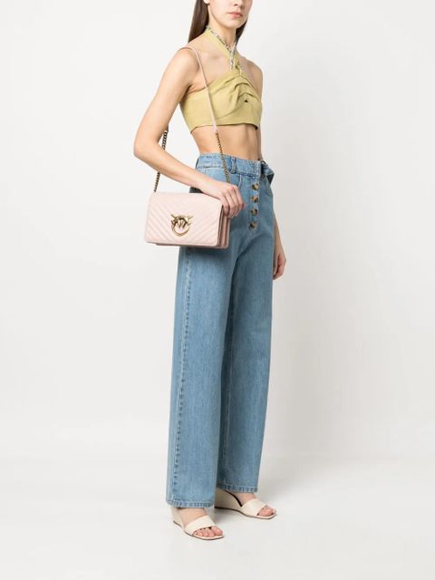 PINKO Love quilted crossbody bag
