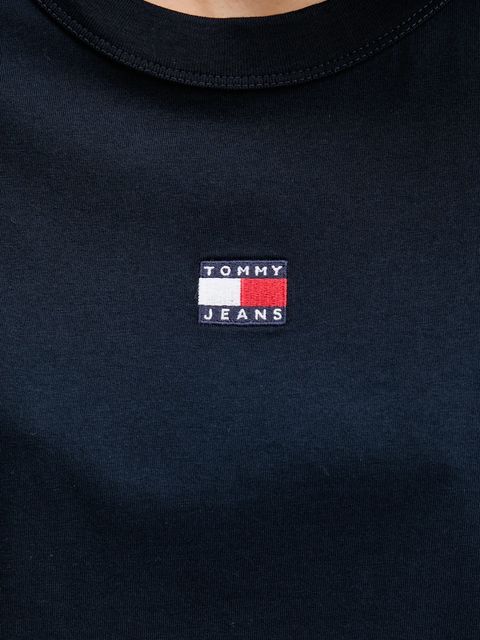 Tommy Jeans t-shirt bawełniany damski kolor granatowy DW0DW22202