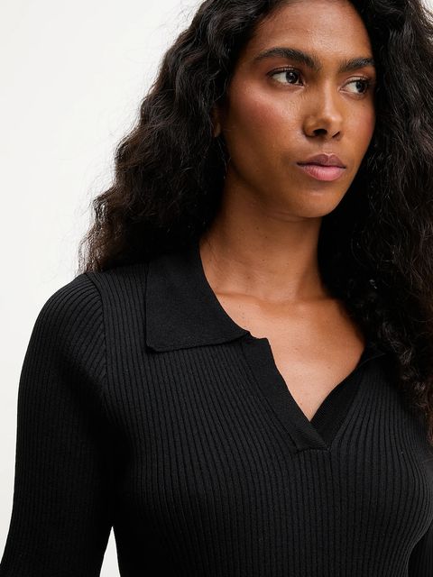 Answear.LAB bluzka damska kolor czarny gładka