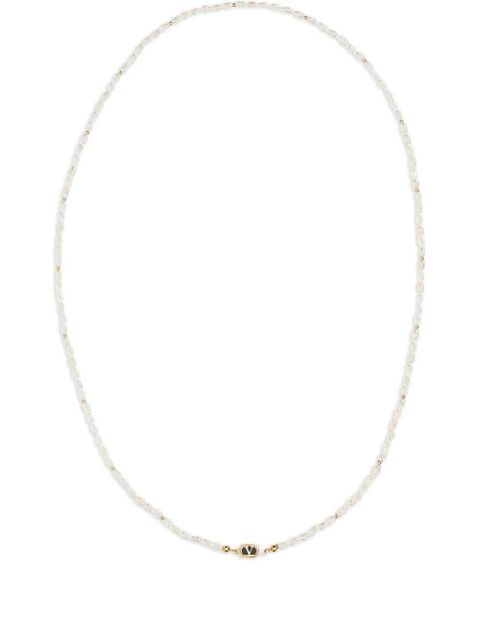 Valentino Garavani Ovalette Pearls necklace - White