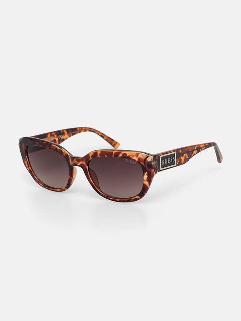 Guess okulary przeciwsłoneczne damskie kolor brązowy GF6159 52F