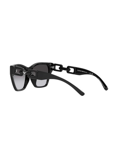 Emporio Armani okulary przeciwsłoneczne damskie kolor czarny