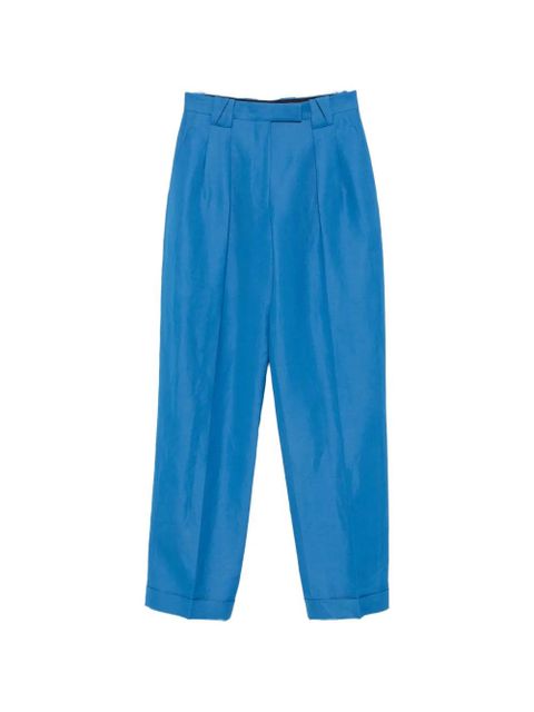 Versace pleated straight-leg trousers - Blue - zdjęcie produktu nr 1